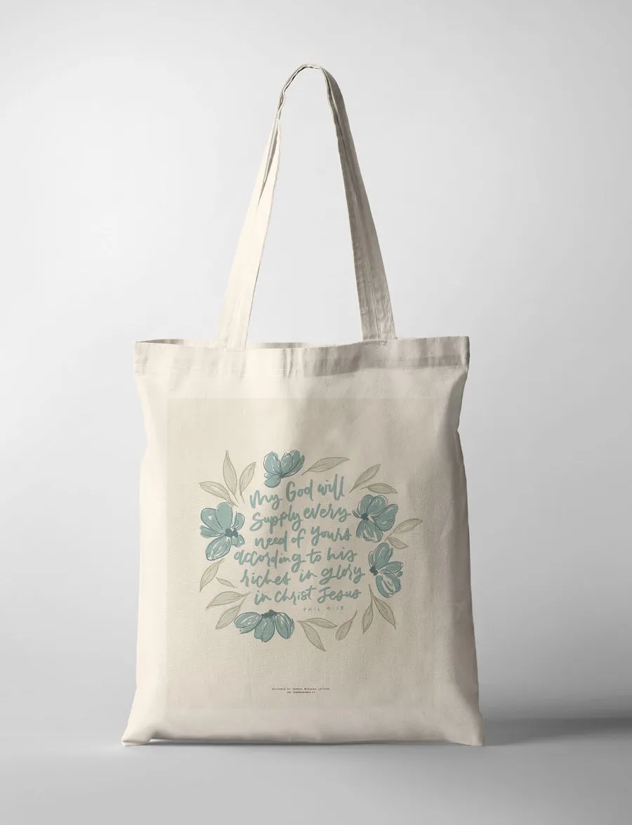 My God Will Supply Every Need Of Yours {Tote Bag}