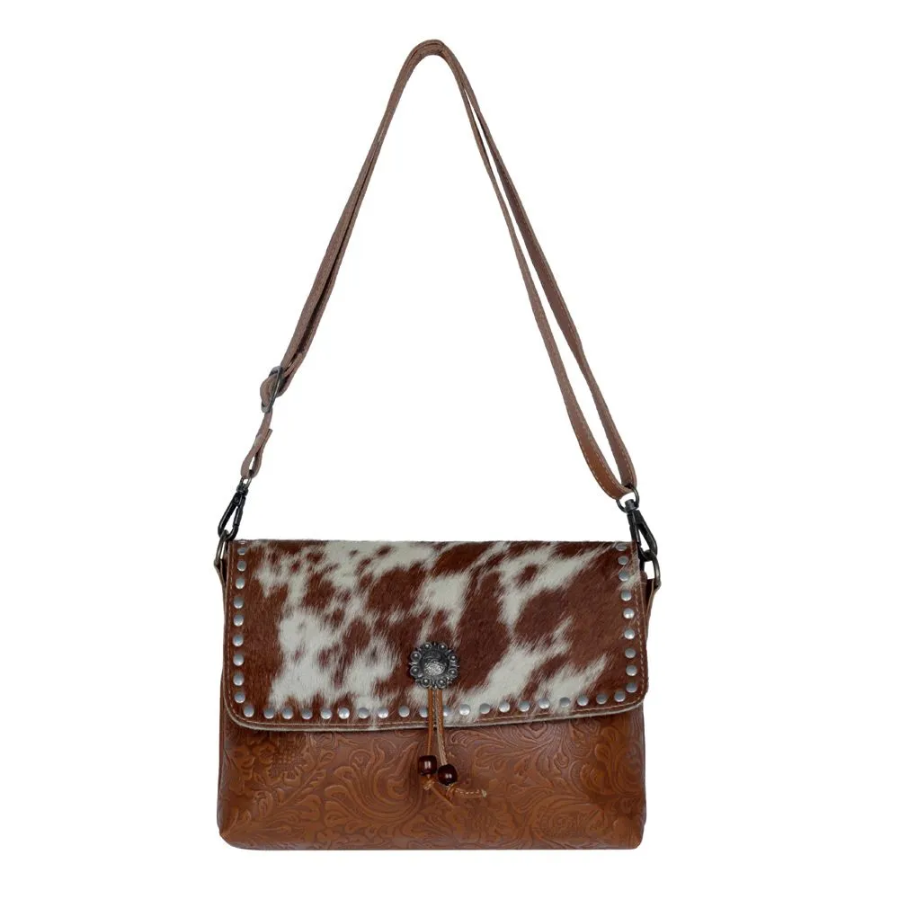 Myra Bag Blossom Etched Leather & Hair-On Hide Bag
