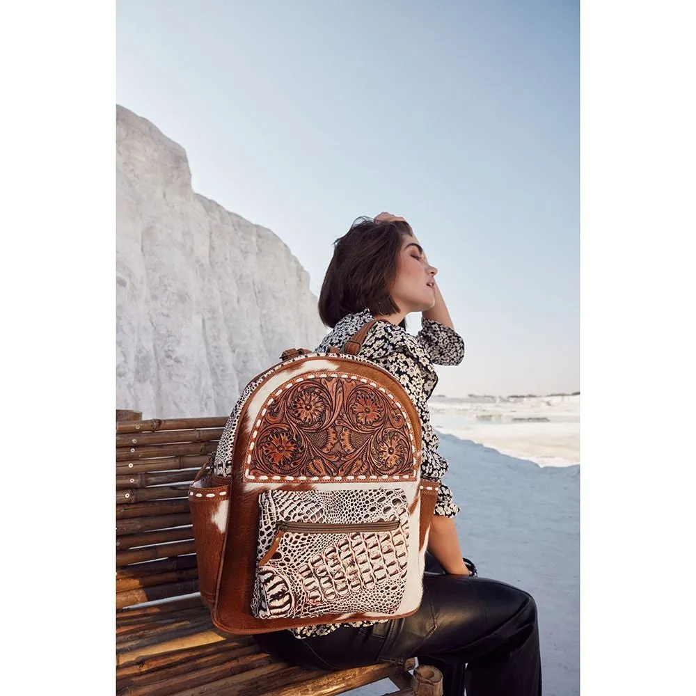 Myra Tropey Hand Tooled Backpack