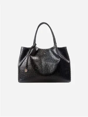 Naomi Vegan Leather Tote Bag | Black