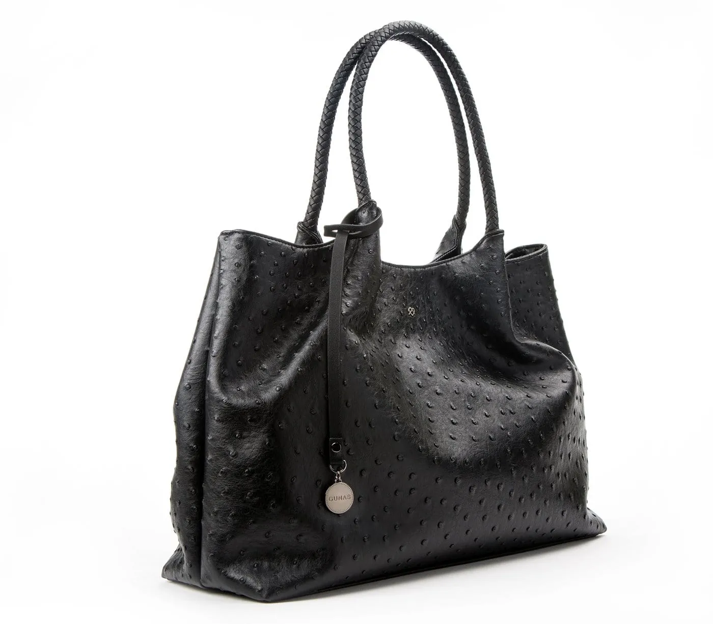 Naomi Vegan Leather Tote Bag | Black
