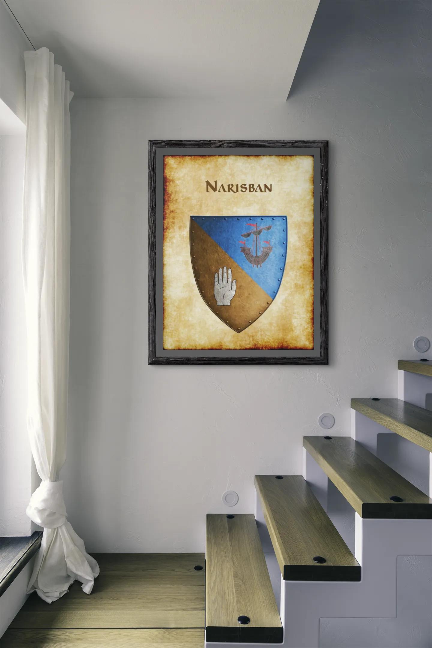 Narisban Heraldry of Greyhawk Anna Meyer Cartography Canvas Art Print