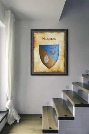Narisban Heraldry of Greyhawk Anna Meyer Cartography Canvas Art Print