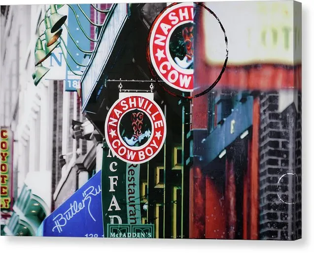 Nashville Cowboy - Canvas Print