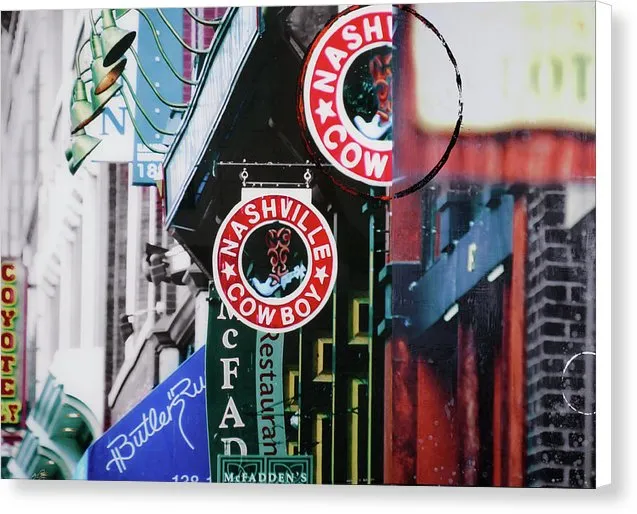 Nashville Cowboy - Canvas Print