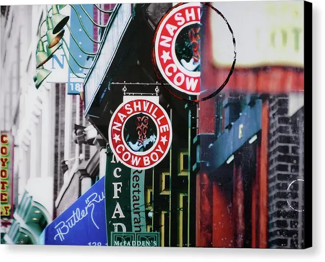 Nashville Cowboy - Canvas Print