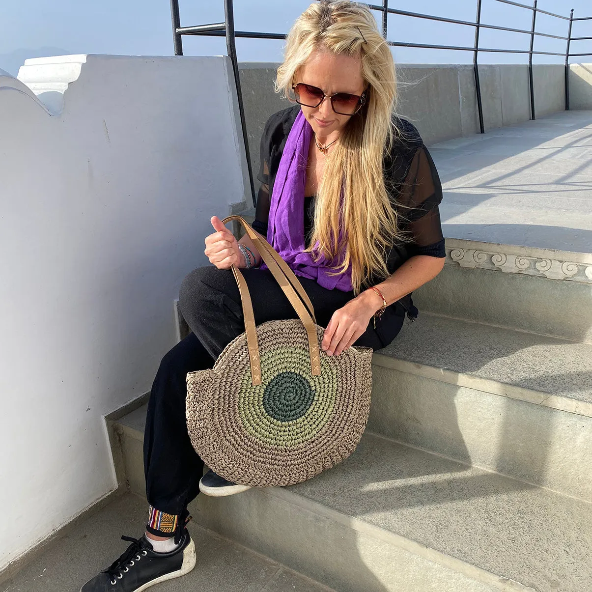 Natural Bag // Green Green
