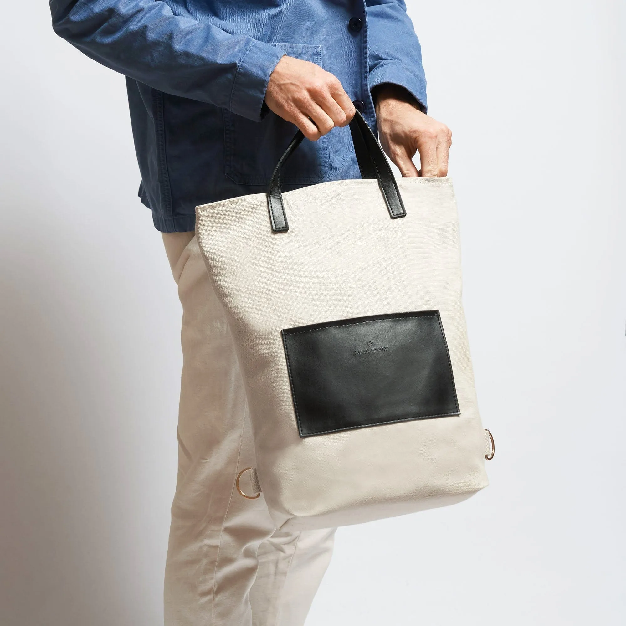 Natural Cotton Canvas Totepack | Desert Sand