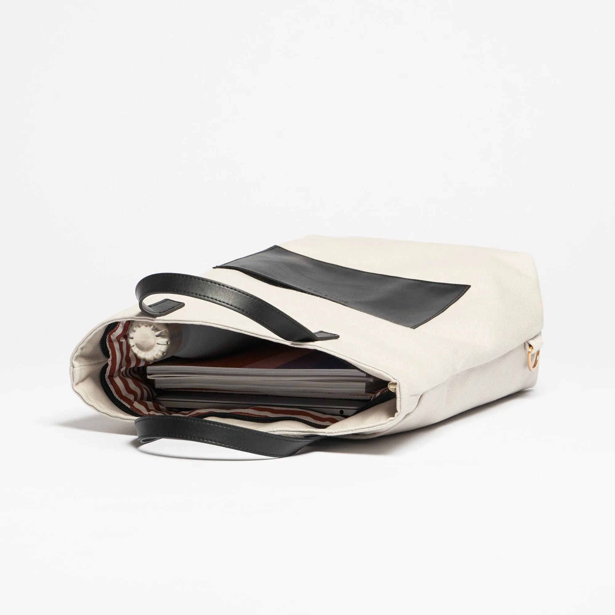 Natural Cotton Canvas Totepack | Desert Sand