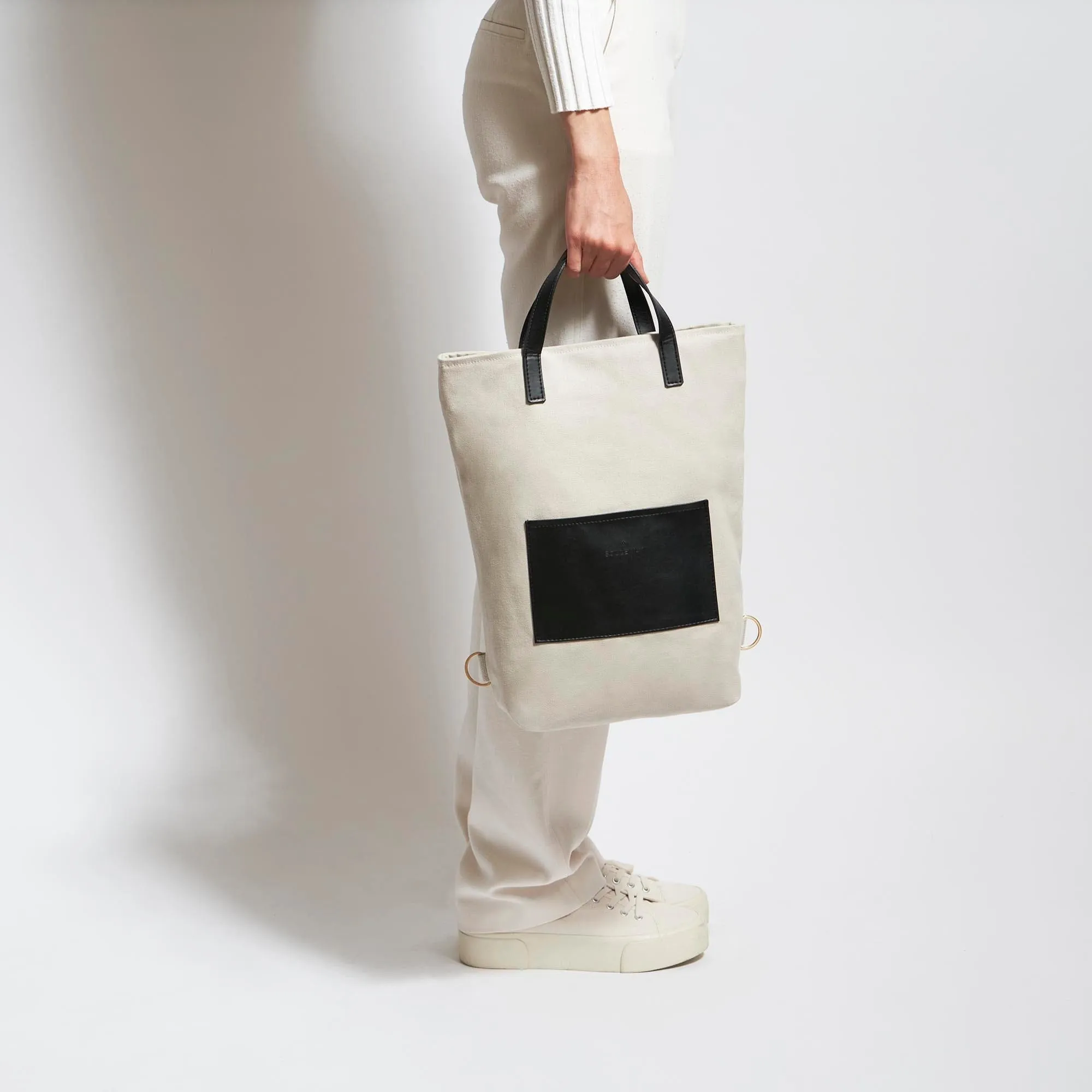 Natural Cotton Canvas Totepack | Desert Sand
