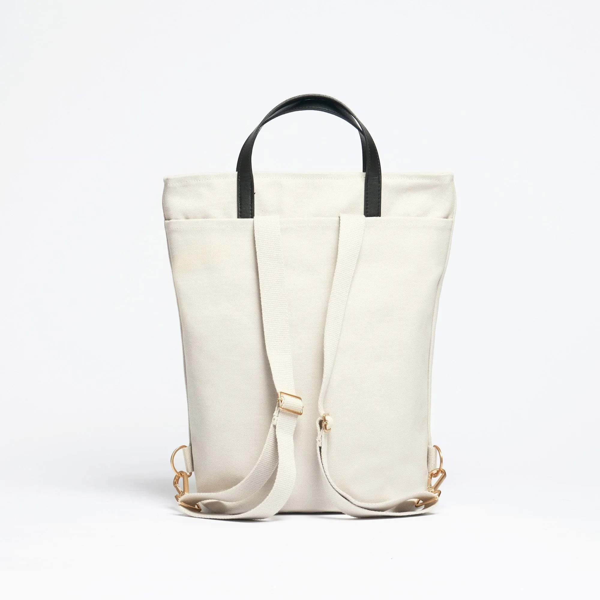 Natural Cotton Canvas Totepack | Desert Sand