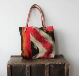 Navajo Blanket   Leather Tote