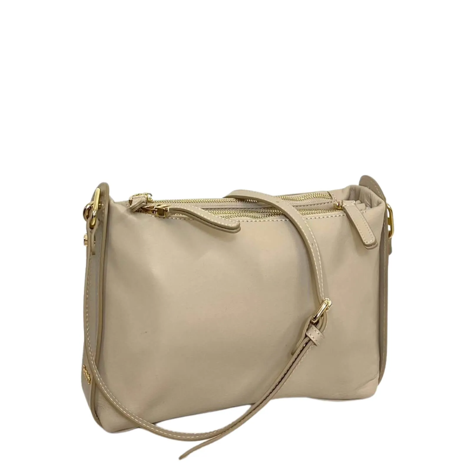 NeroGiardini Taupe Leather Crossbag Bag