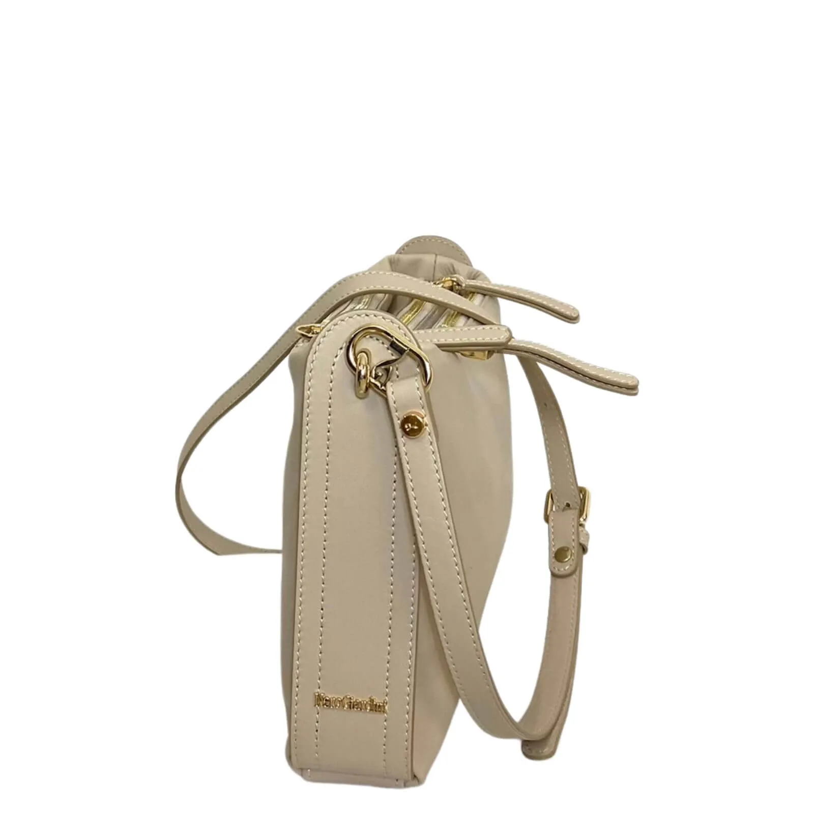 NeroGiardini Taupe Leather Crossbag Bag