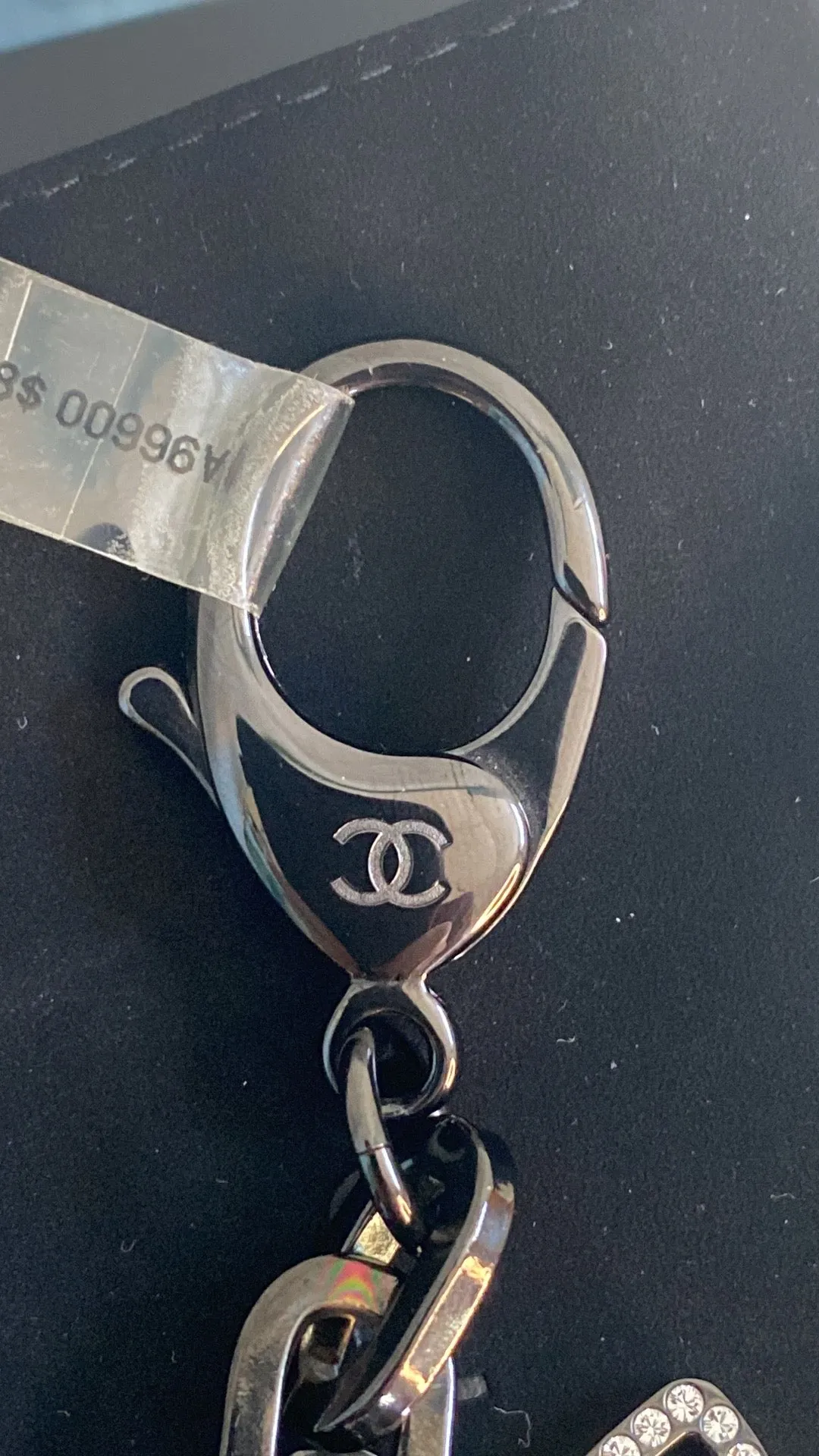 New CHANEL Strass Cat Robot Bag Charm