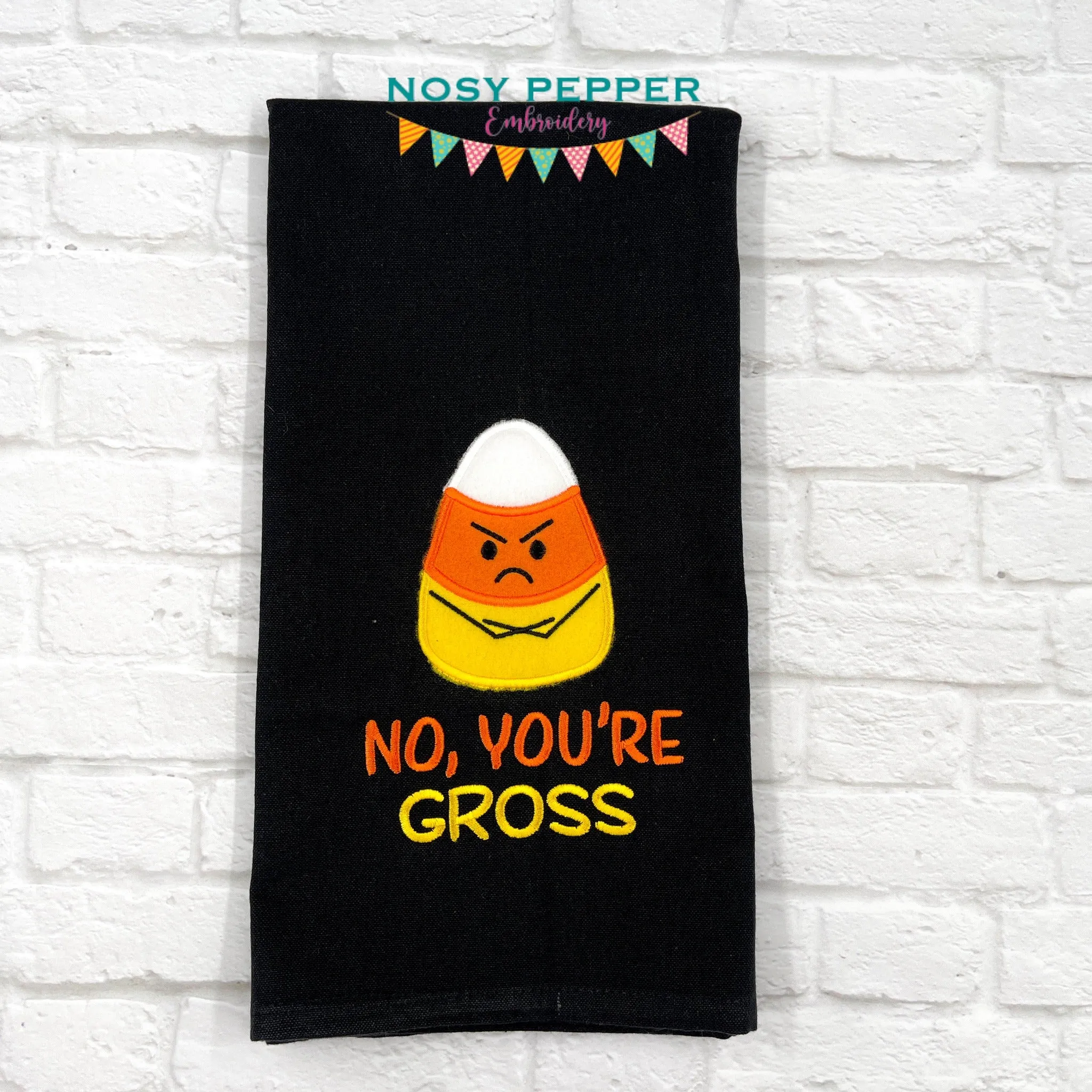 No You're Gross applique machine embroidery design (4 sizes included) DIGITAL DOWNLOAD