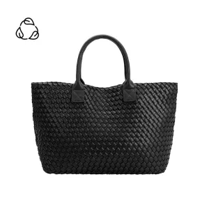 Norah Black Recycled Tote Bag | Melie Bianco
