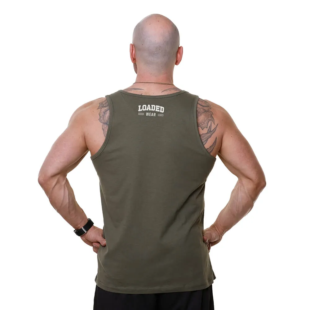Not Here To Talk Tank - Washed Green