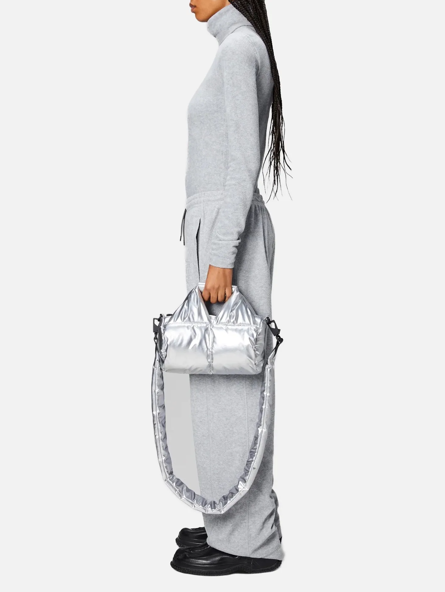 Nyssa Puffer Duffel Crossbody Mini W3 - Mirror
