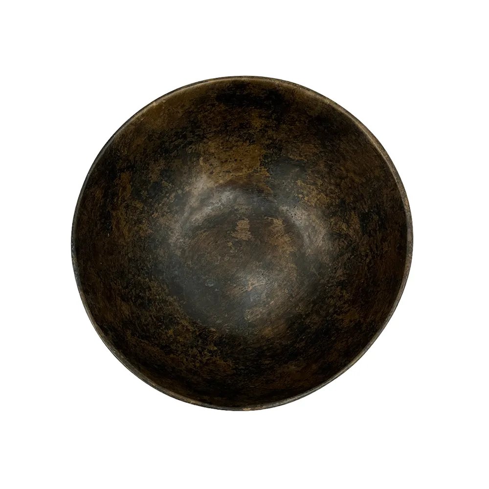 OBJECT Brass Simple Bowl Low - Antique Black