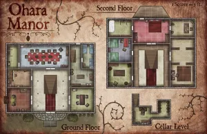 Ohara Manor Fantasy Map