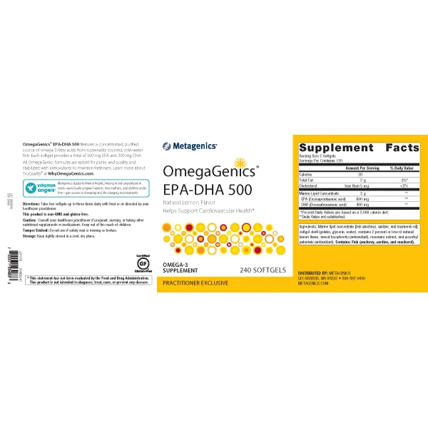 OmegaGenics® EPA-DHA 500 <br>Helps Support Cardiovascular Health*