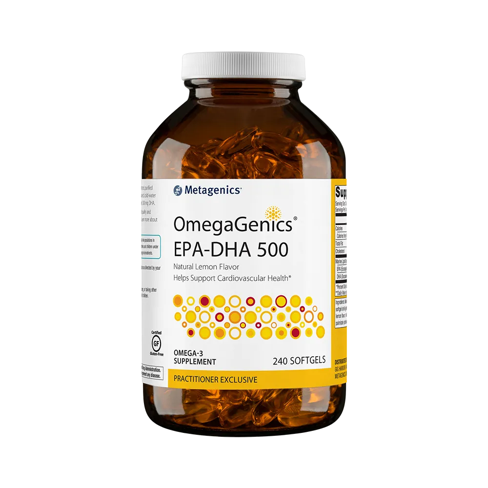 OmegaGenics® EPA-DHA 500 <br>Helps Support Cardiovascular Health*
