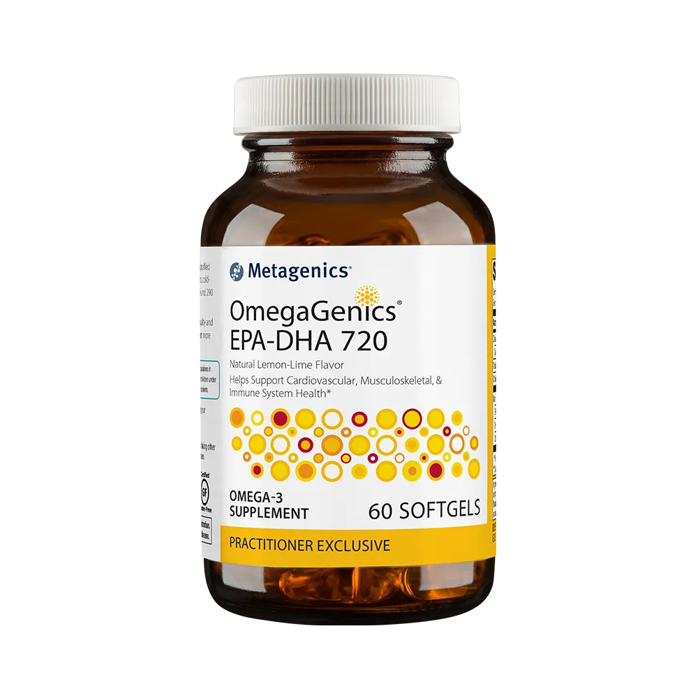 OmegaGenics® EPA-DHA 720 <br>Helps Support Cardiovascular, Musculoskeletal, & Immune System Health*
