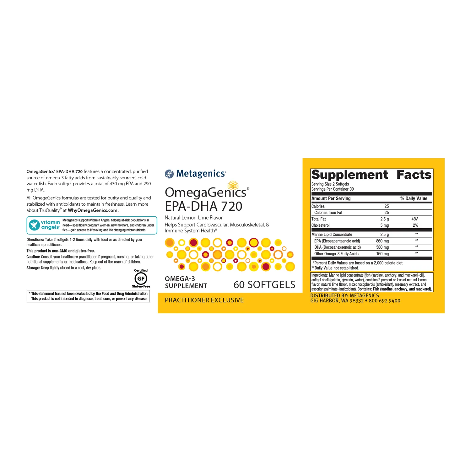 OmegaGenics® EPA-DHA 720 <br>Helps Support Cardiovascular, Musculoskeletal, & Immune System Health*