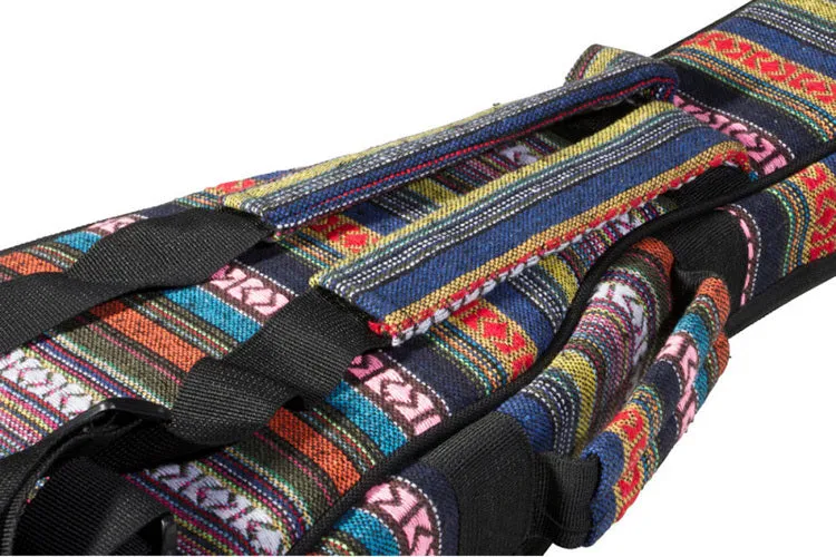On Stage Deluxe Tenor Ukulele Bag in Multi-Colour Striped Design