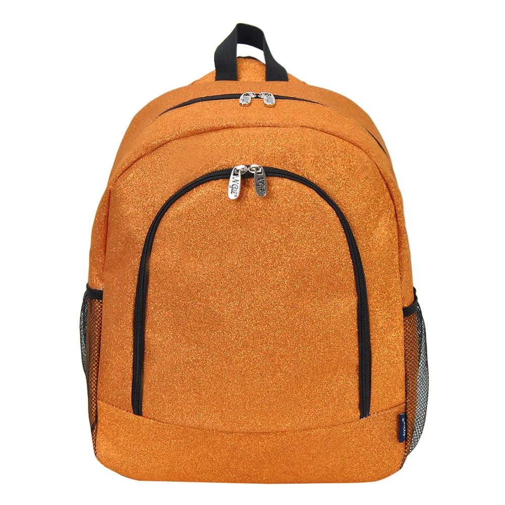 Orange Glitter NGIL Canvas Backpack
