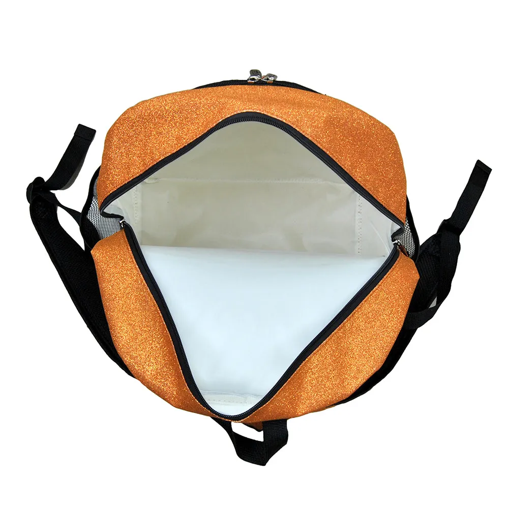 Orange Glitter NGIL Canvas Backpack