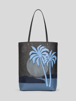 Paisley Tote Bag With Landscape Design