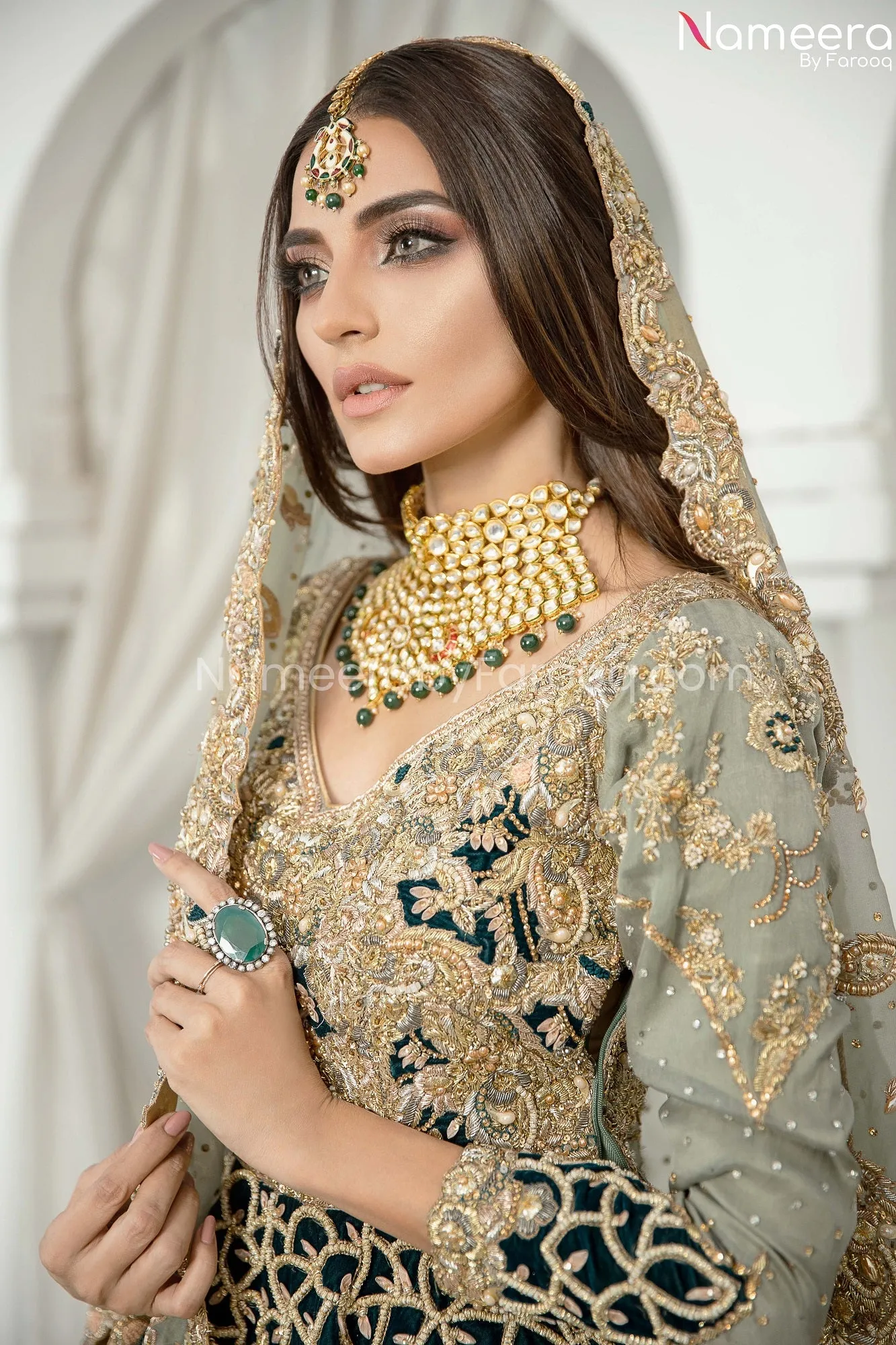 Pakistani Designer Lehenga for Bride Online #BR140