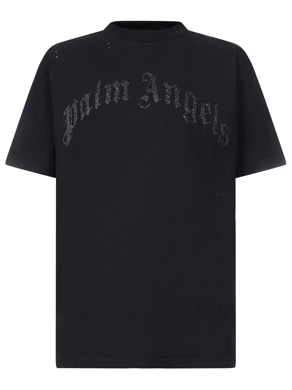 Palm Angels Palm Angels Logo-Printed Distressed T-Shirt