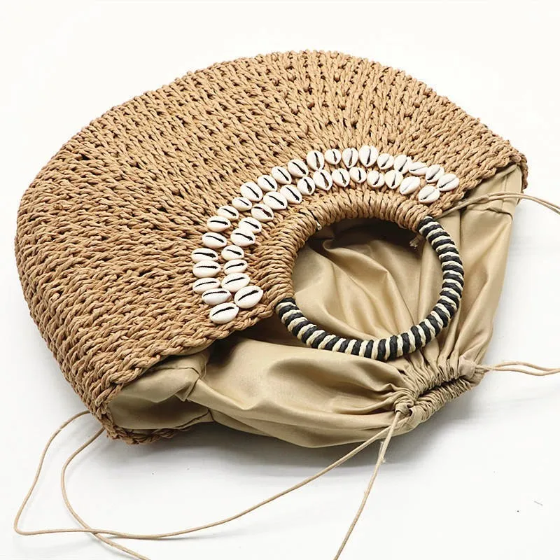 Paloma Hand-Stitched Straw Tote