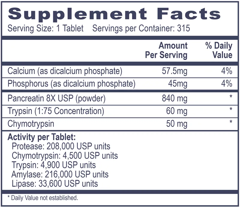 PANCREATIN 8X PLUS