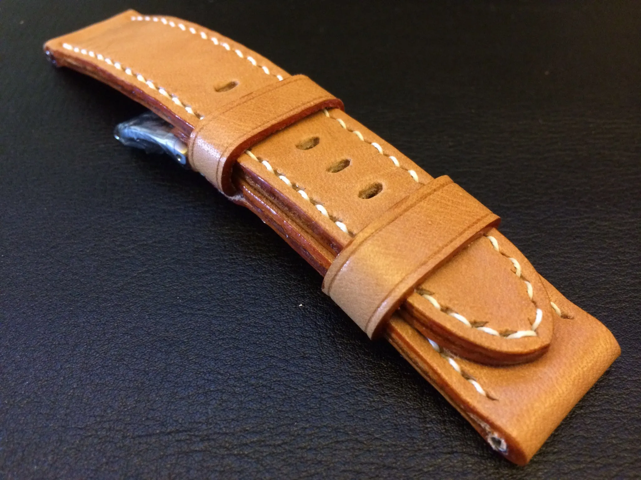 Panerai Watch Strap, Leather Watch Strap, Watch Band 24mm, Louis Vuitton Bag Materials