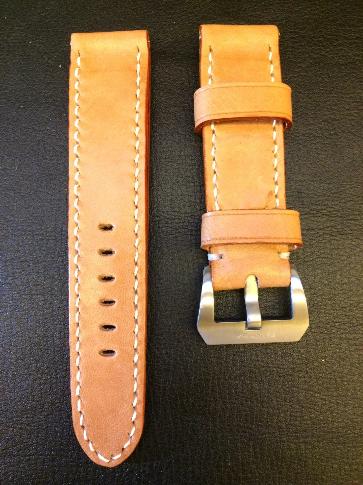 Panerai Watch Strap, Leather Watch Strap, Watch Band 24mm, Louis Vuitton Bag Materials