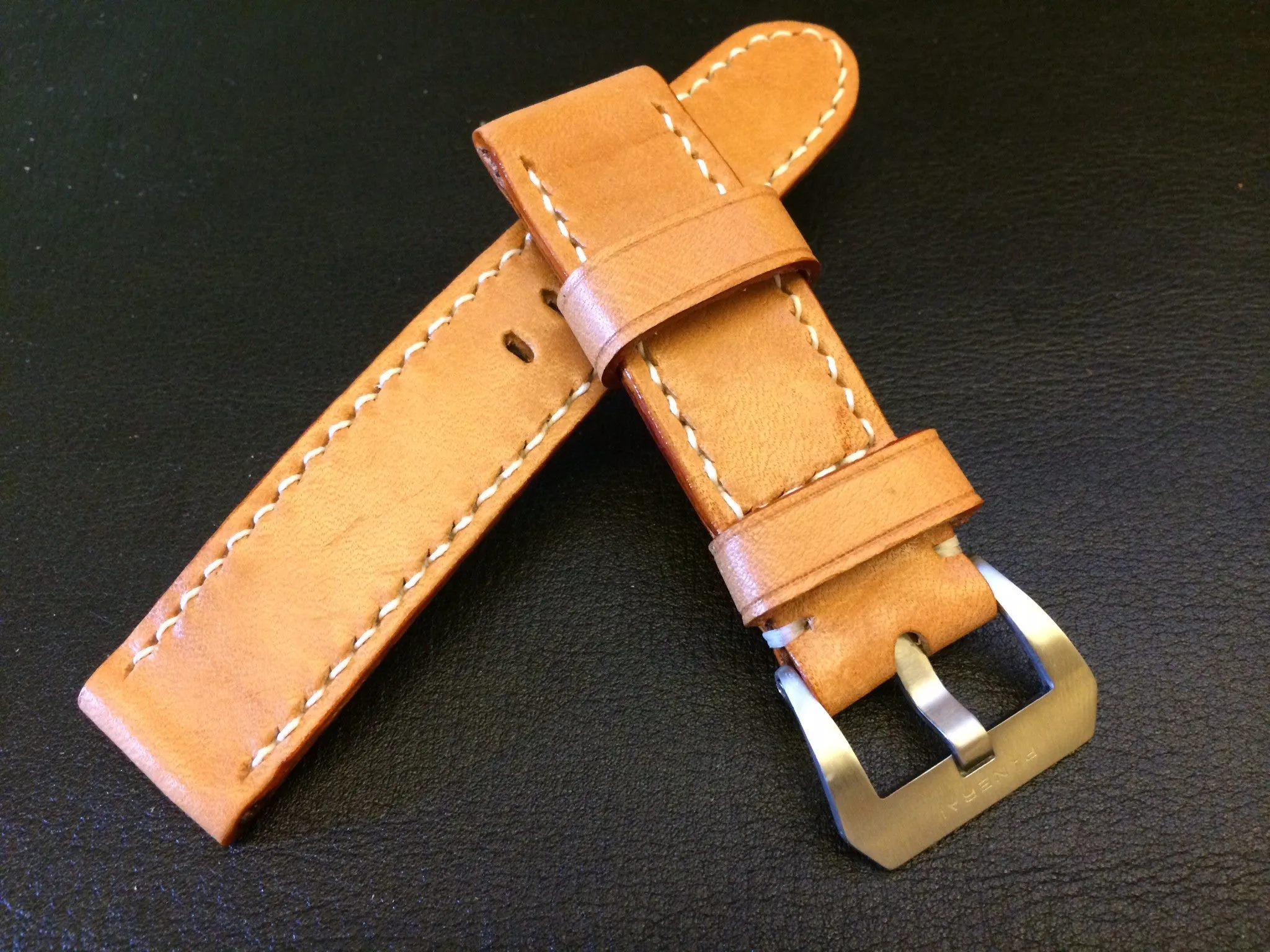Panerai Watch Strap, Leather Watch Strap, Watch Band 24mm, Louis Vuitton Bag Materials