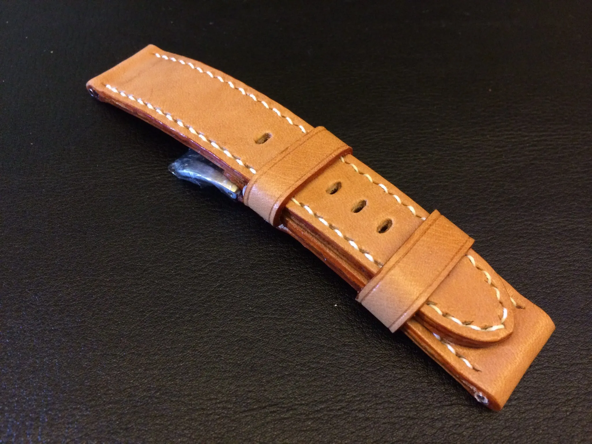 Panerai Watch Strap, Leather Watch Strap, Watch Band 24mm, Louis Vuitton Bag Materials