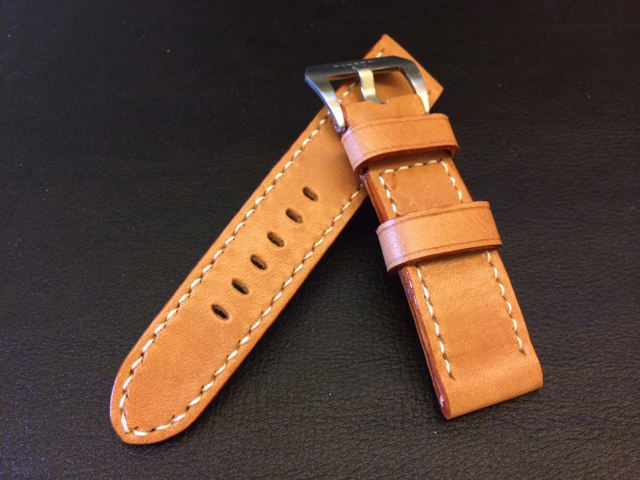 Panerai Watch Strap, Leather Watch Strap, Watch Band 24mm, Louis Vuitton Bag Materials