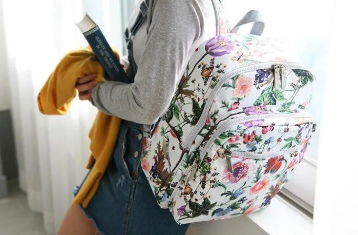 Paris Garden Backpack Blue Bird - Nathalie Lete