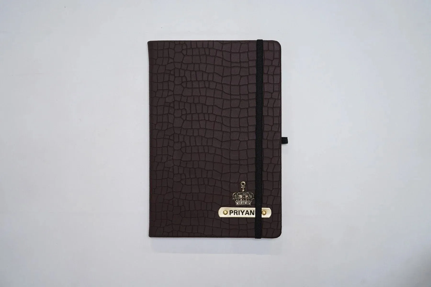 Personalised Croc Leather Diary - Tan