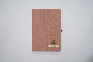 Personalised Croc Leather Diary - Tan
