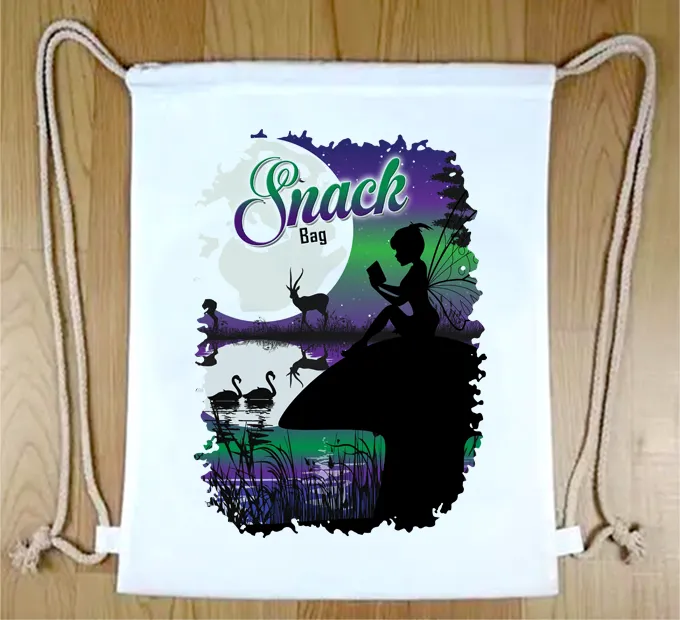 Personalised Fairies Drawstring Bag