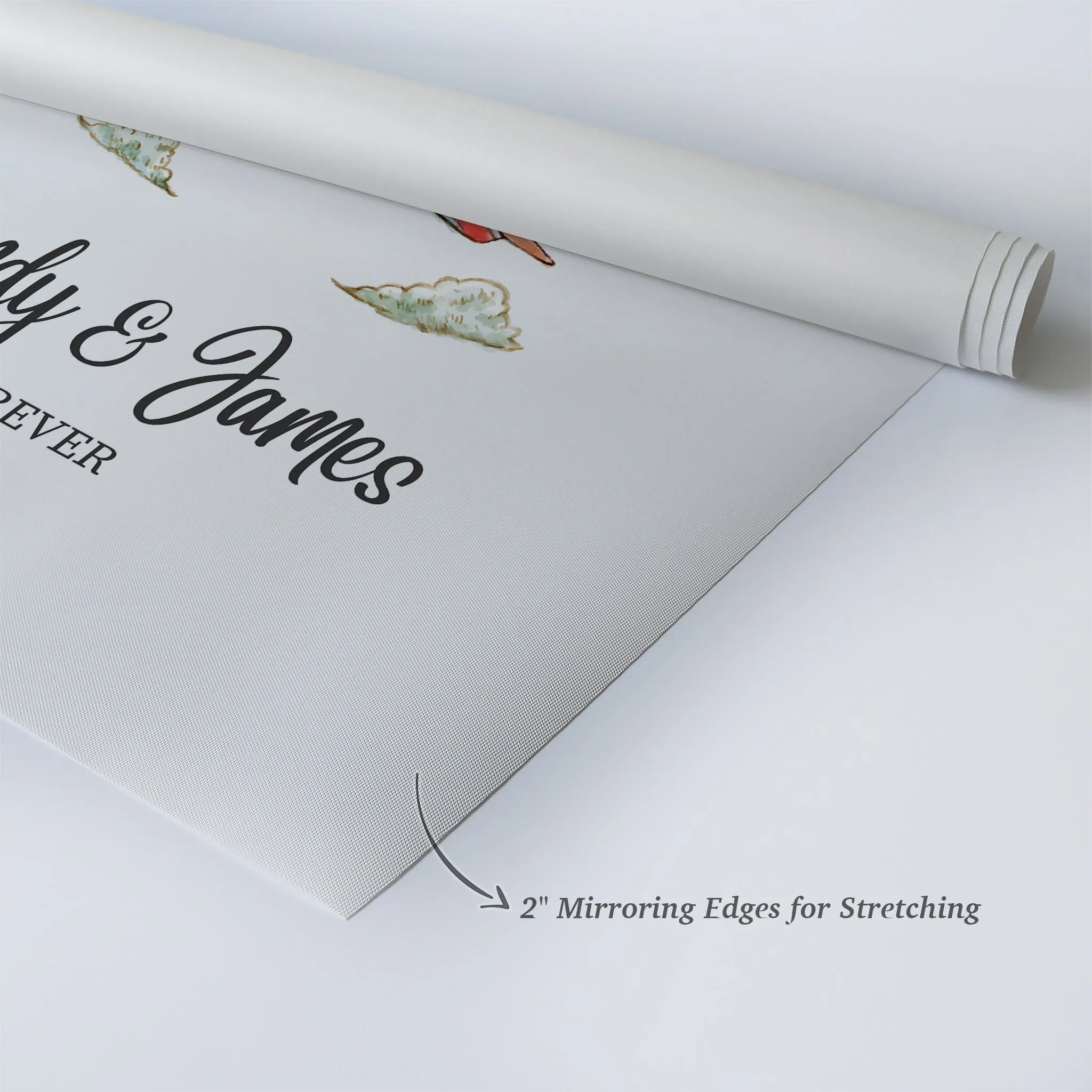 Personalized Gift Wall Art with Couple Names Glider and Baloons Forever Design