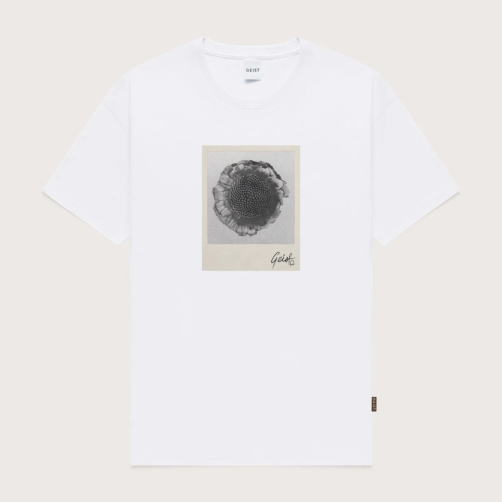 Petrified Print Tee - White