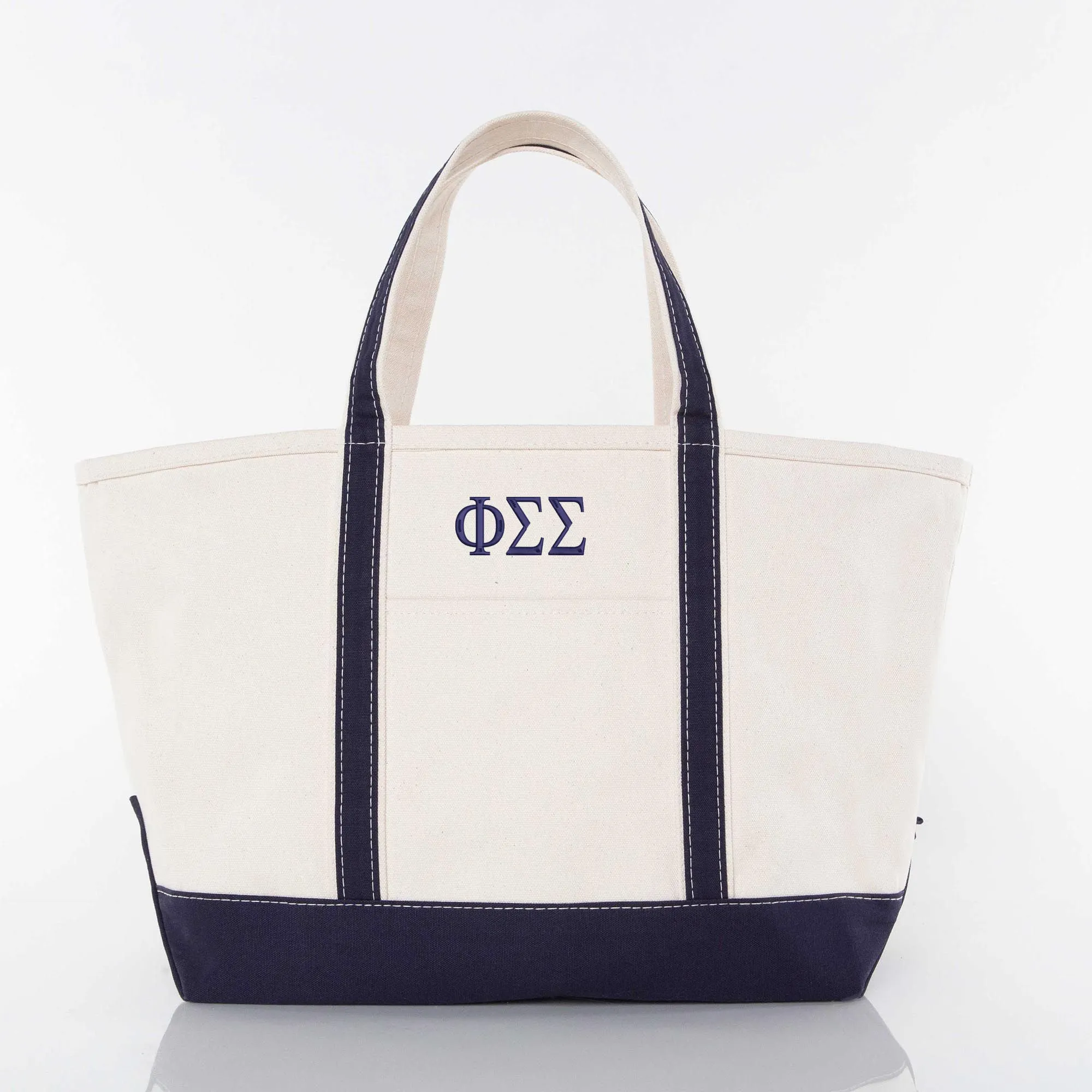 Phi Sigma Sigma Large Canvas Tote Bag