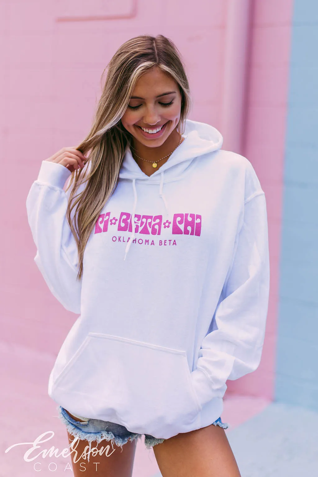 Pi Beta Phi Retro Floral Hoodie